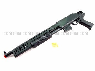 LOT 2 - AS76 - BLACK - AIRSOFT PUMP SHOTGUNS - PROPS