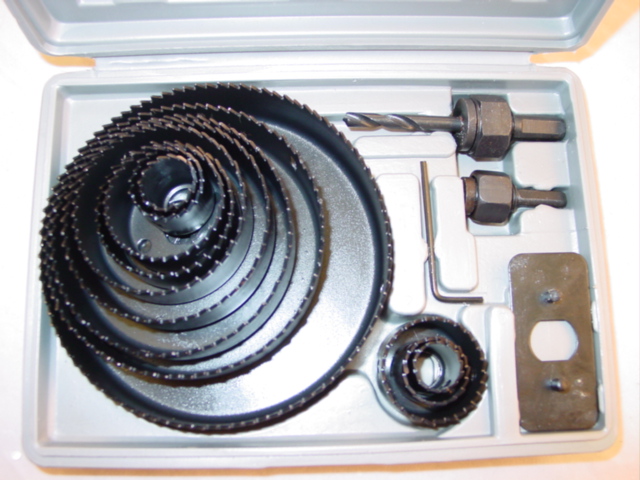 DRILL BIT SET - 16 PIECE HOLE SAW KIT - 3/4" - 5" inch