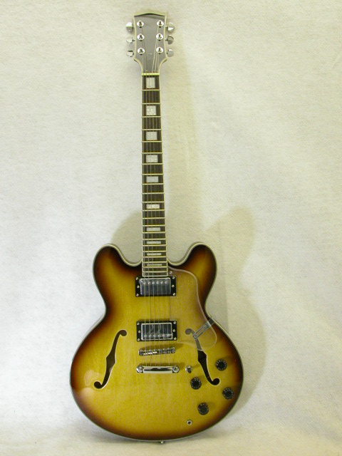 NEW ELECTRIC GUITAR SUNBURST Thinline Archtop - CUSTOM