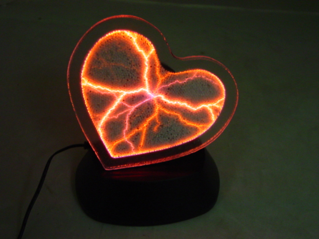 Interactive Plasma Light - HEART SHAPE - Touch Lamp NEW