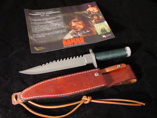 Rambo First Blood SIGNATURE EDITION BOWIE KNIFE Limited