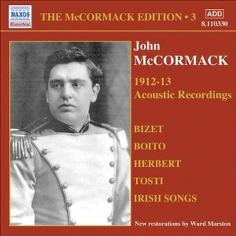 John Mccormack - Vol 3 1912 - 13 Acoustic Recordings - Cd