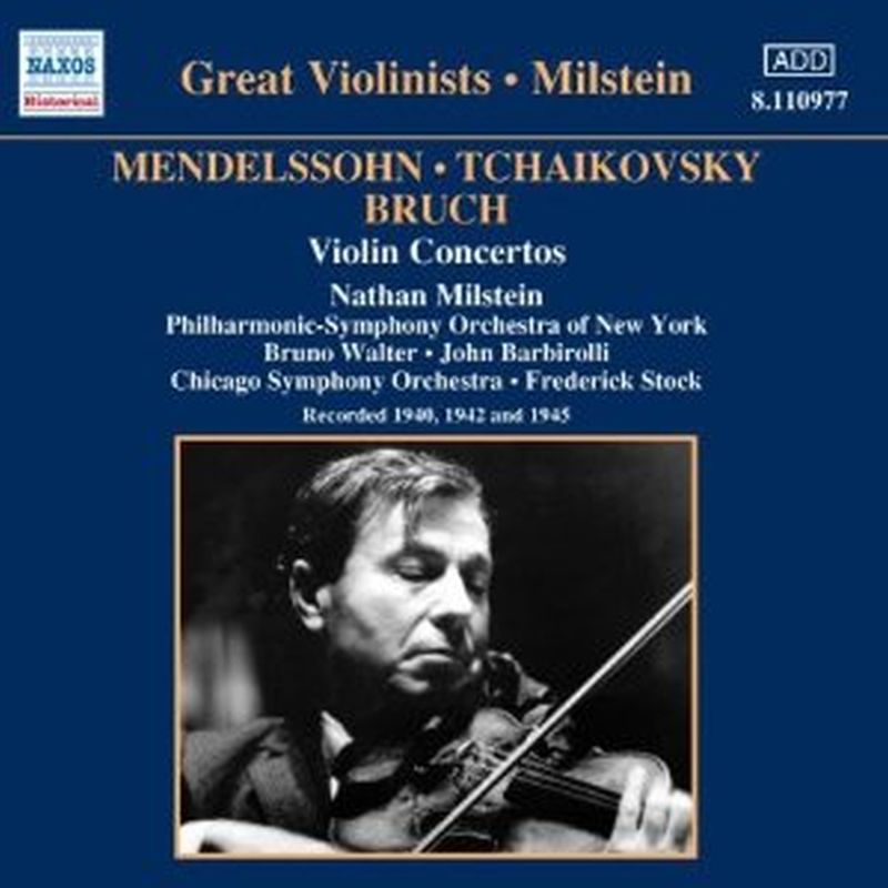 Nathan Milstein - Mendelssohn/tchaikovsky/bruch - Cd