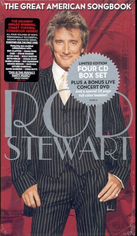 Rod Stewart - V1- 4 Great American Songbook - 4 Cds + Dvd