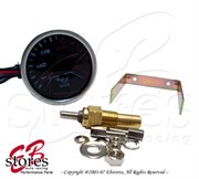MRGUOT: Megan 52mm Universal Oil Temperature Tinted LED Gauge