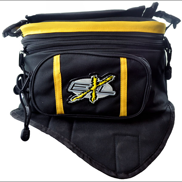 EXL MB-28 YELLOW MOTORCYCLE MAGNETIC TANK BAG LUGGAGE