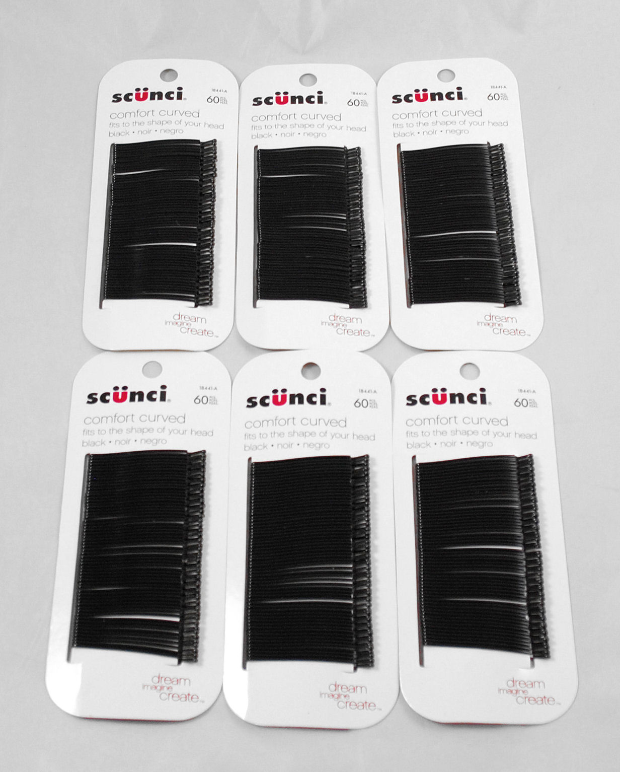 Lot Of 360 Scunci Bobby Pins Hair Black Comfort Curved On Popscreen