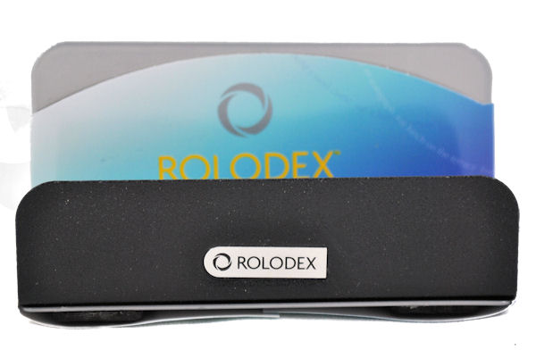 Rolodex Metal Business Card Holder Office Desk Black. Please wait. Image not available. Enlarge