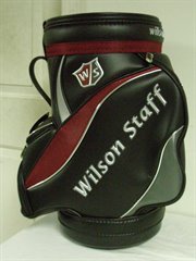 1-ws-den-u-trash-blk-n: Wilson Staff Golf Den Caddy TRASH CAN Bag REPLICA NEW