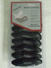 12-cp-set-irons-blk-n: Crospete Sports Deluxe Iron Covers Set 3-PW, SW, LW NEW