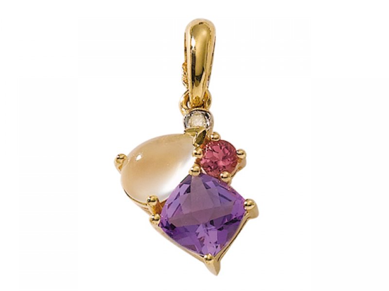 multi gemstone pendant. Compare Prices middot; 18ct