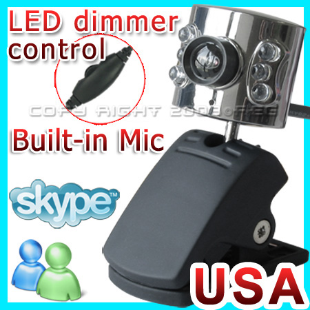 NEW USB 5.0M 6 LED WEB CAMERA WEBCAM MIC for PC SKYPE