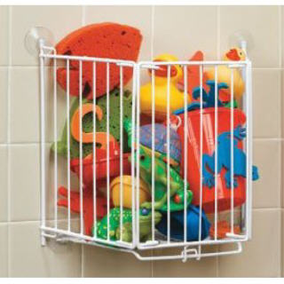 TRAP DOOR bath tub TOY BIN kids shower storage caddy NU