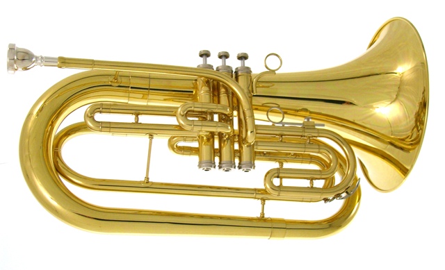 JinYin BT-170G Marching Baritone with Mouthpiece, Case