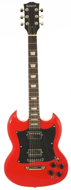 Badaax SG1 Electric Guitar in Red with FREE case