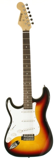 Badaax ST1 3 Tone Sunburst Lefty Electric Guitar with FREE case