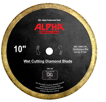 10 Alpha Porcellana Wet Diamond Blade