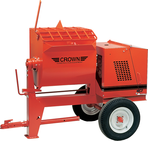 Crown 6hp Robin Gas Engine 6SR Towable Mortar Mixer