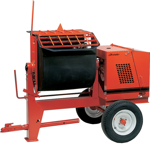 Crown 1-1/2hp Electric 8P Towable Mortar Mixer Poly