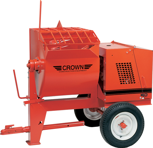 Crown 5-1/2hp Honda Gas 8S Towable Mortar Mixer