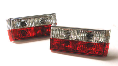 VW Golf/Cabrio/Rabbit A1 MK1 1 I Red/Clear Tail lights
