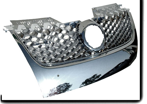 MK5 VW GTI GLI JETTA CHROME HEX MESH FRONT GRILLE KIT