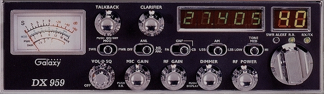 Galaxy Dx959 40 Ch.+ Sidebands Cb Radio Dx-959 2yr Guar