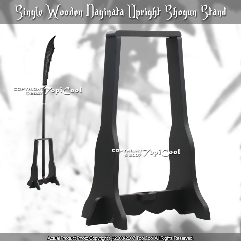 Vertical Upright Shogun Sword Stand for Naginata Yari