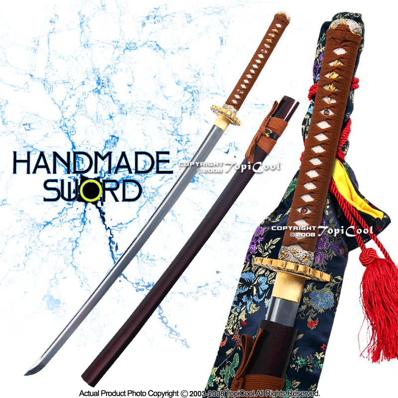 1065 Steel Handmade Japanese Katana Samurai Sword Sharp