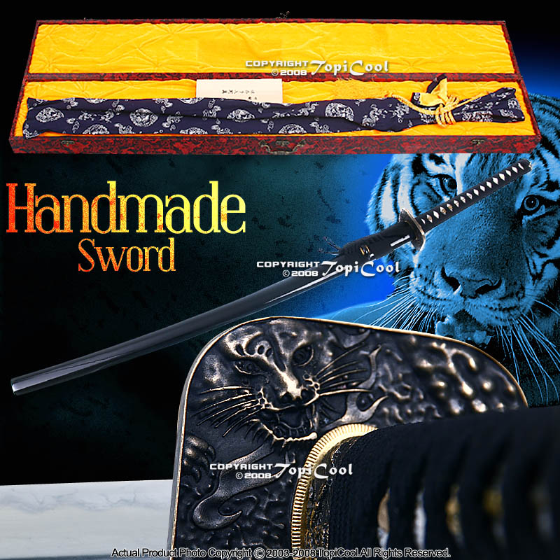 8,000 Layer Damascus Chris Zhou Japanese Katana Sword
