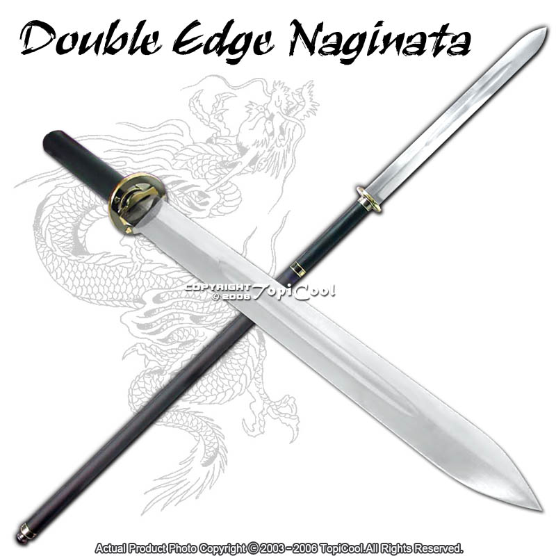 Double Edge Naginata 62" Japanese Yari Samurai Sword