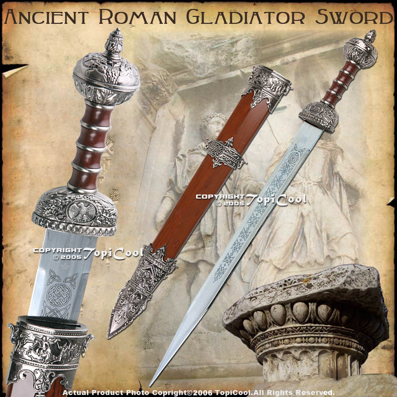 31" Gladius Roman Sword Gladiator Julius Caesar w/ Std
