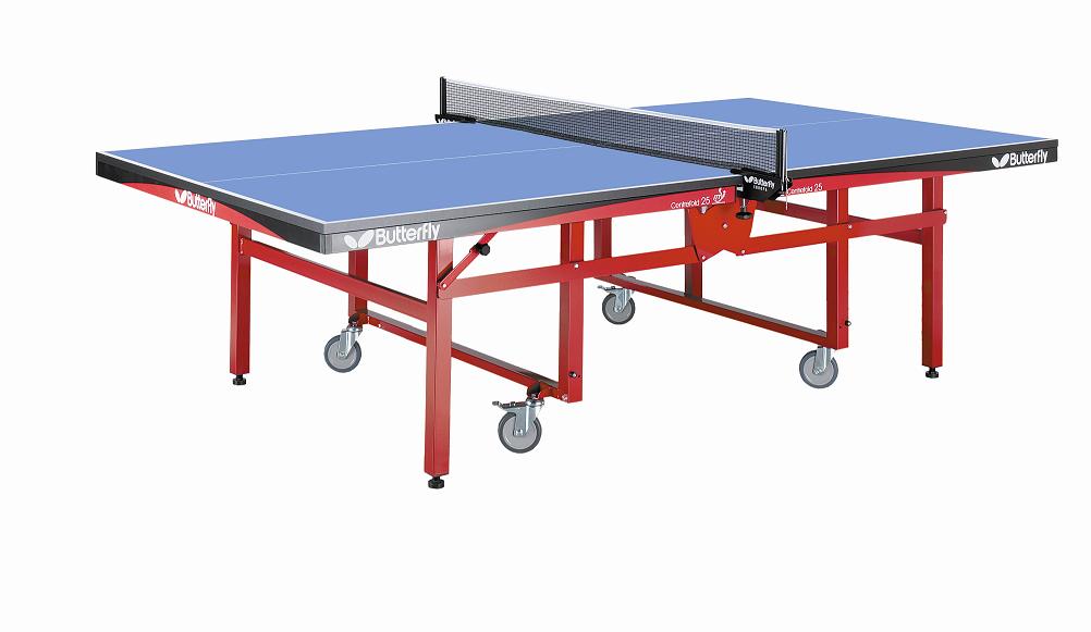 New Butterfly Centrefold 25 Blue Rollaway Table Tennis