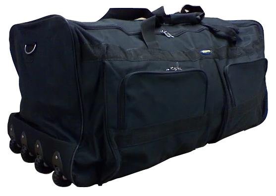 New BIG 42 Inch Rolling/Wheeled Duffel/Duffle Bag Black