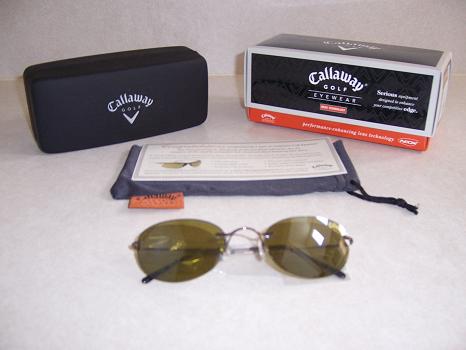 Brand New Callaway C401 Rimless Golf Sunglasses Bronze