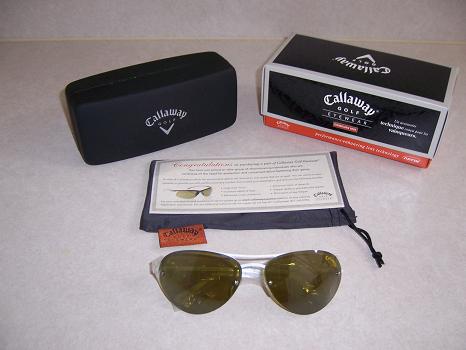 New Authentic Callaway C400 WHITE HOT Golf Sunglasses