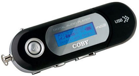 Coby MP-C848 MP3 Digital Music Player w/ 256 MB Flash Memory & USB Drive