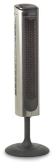 Bionaire BT49R-U Oscillating Brushed Nickel Metal Tower Fan w/ Remote Control