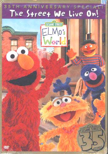 Sesame Street The Street We Live On! Elmo World DVD NEW