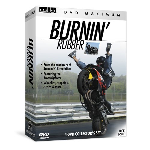 Burnin' Rubber Motorcycle Stunts & Tricks Streetfighterz, 4-DVD Collector's Boxed Set