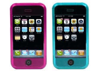 Speck See Thru iPhone Pink Aqua Cases 2 Pack IPH PNKAQU SEE Fits 1st Gen Only