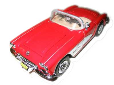 Chevrolet Chevy 1957 Red Corvette Die-Cast Model Car