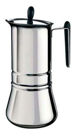 VillaWare V003-4180 6-Cup Aromatico Stovetop Espresso Coffee Maker, Stainless Steel