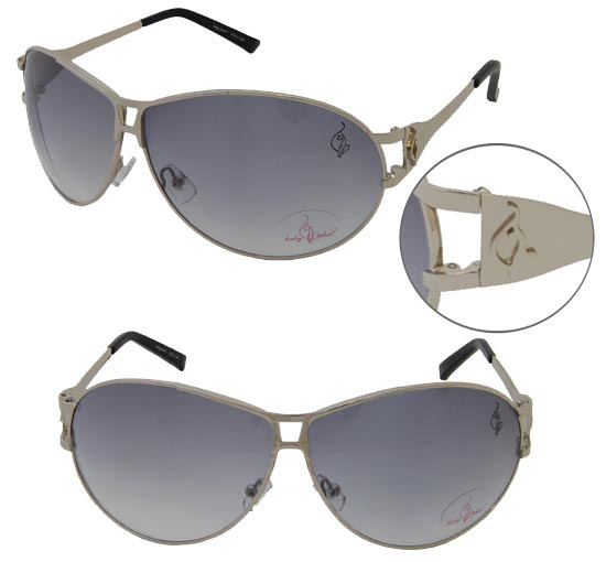 Baby Phat 1029 Platinum Aviator Chic Urban Sunglasses Shades Authentic