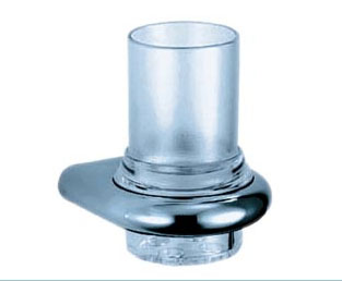 HANSGROHE 40534 Chrome Gold Atoll Tumbler and Holder