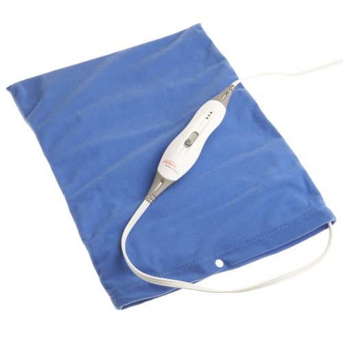 Sunbeam 749-811 Health at Home Standard Moist Heating Pad, 3 Heat Settings, Blue