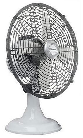 Holmes HAOF12EW-U 12-Inch Oscillating Metal Electric Table Fan 3-Speed