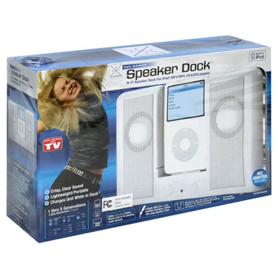Van Hauser Speaker Dock Station For iPod, MP3, CD, DVD Players 72-50031 w/ Case