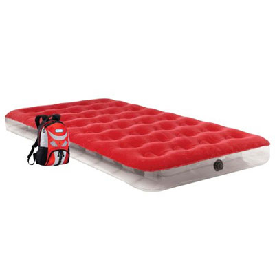 AeroBed 05211 Twin Red Overnighter Inflatable Air Bed Mattress