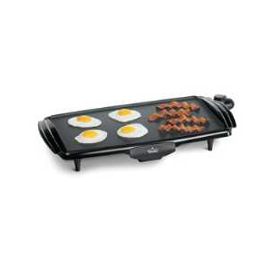 Rival GR210 Black Removable Plate Griddle w/ Dupont Teflon Nonstick Coating